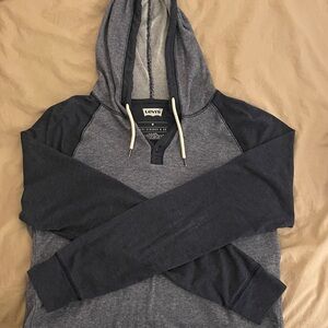 Levi's Men's Two-Tone Gray Hoodie Sweater